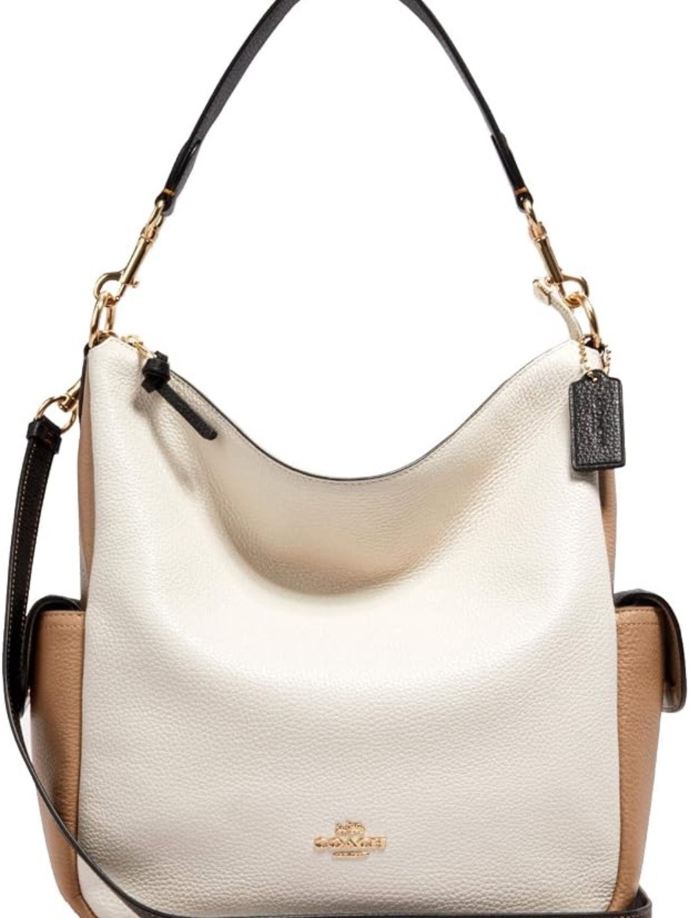 Coach Pennie Colorblock Pebbled Leather Shoulder Hobo with crossbody & Shoulder